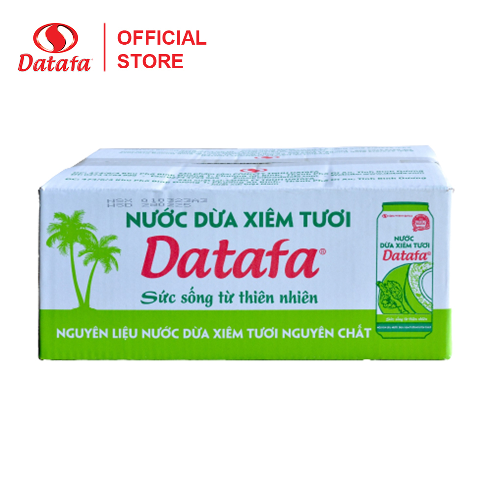 Nước Dừa Tươi DATAFA - Thùng 24 lon 325ml