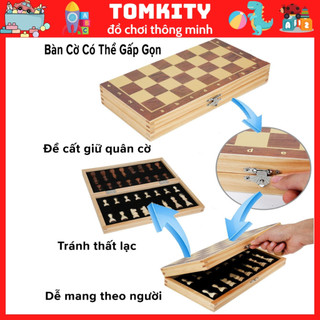 Cờ vua gỗ nam châm cao cấp KingChess dành cho bé DC12