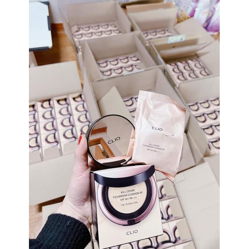 Phấn Cushion Clio Kill Cover Founwear XP 1 hộp tặng kèm 1 lõi