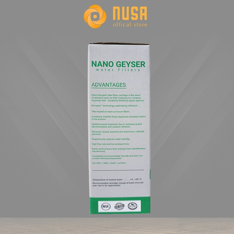 Lõi lọc nước Nano Geyser Disruptor , lõi số 3 máy Ecotar  .Hàng chính hãng