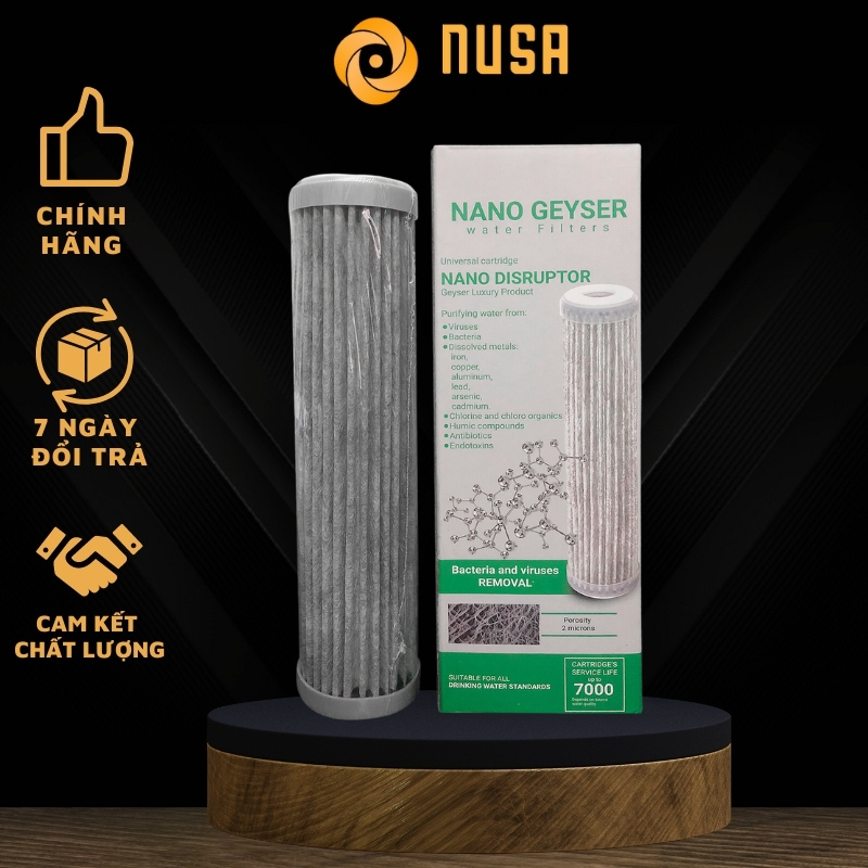 Lõi lọc nước Nano Geyser Disruptor , lõi số 3 máy Ecotar  .Hàng chính hãng