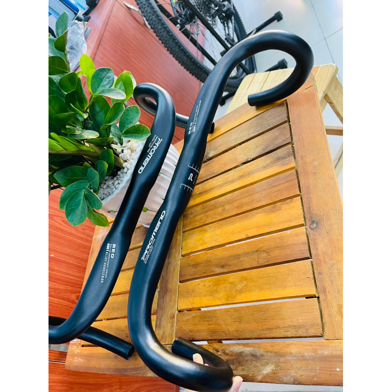 Ghi đông cong nhôm xe fixed gear