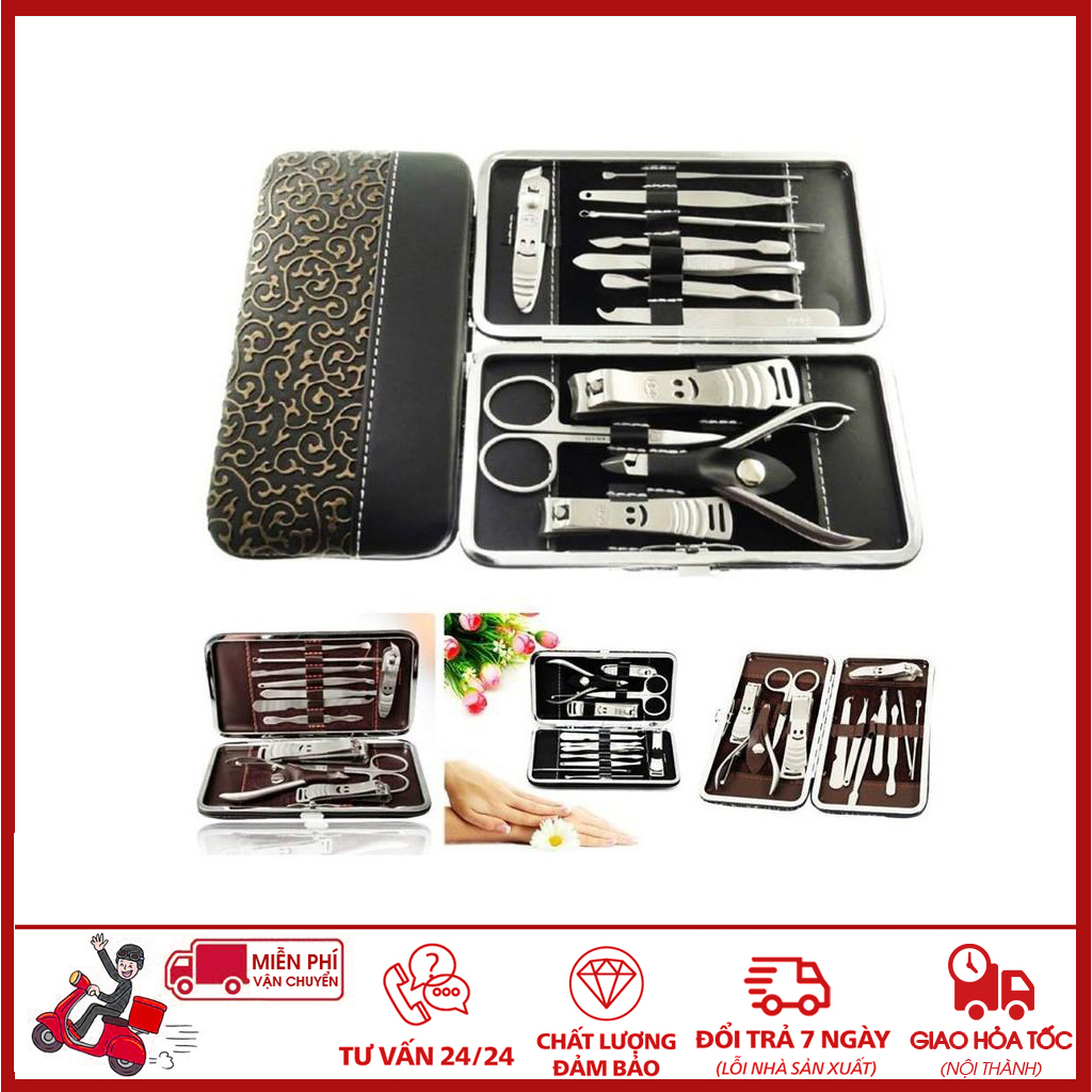 ⛔GIADUNGDUYLONG⛔ Bộ kìm bấm móng 12 chi tiết
