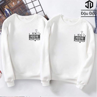 Áo Nỉ Sweater Thu Đông Cho Cặp Đôi Bên Nhau