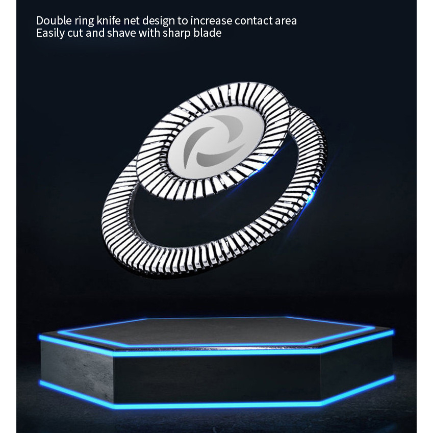 Máy cạo râu mini , Dao cạo lông râu hai lưỡi mới dành cho nam giới có thể sạc lại