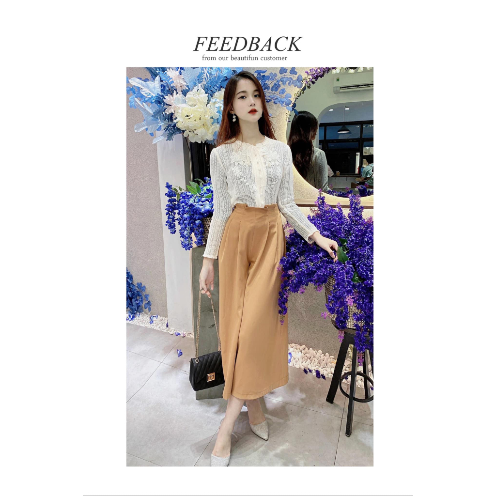 Áo sơ mi ren Maysi họa tiết thêu hoa