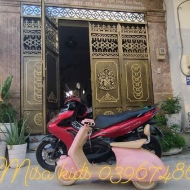 Xe vespa điện size đại Cho bé, xe Vespa điện đôi cho bé