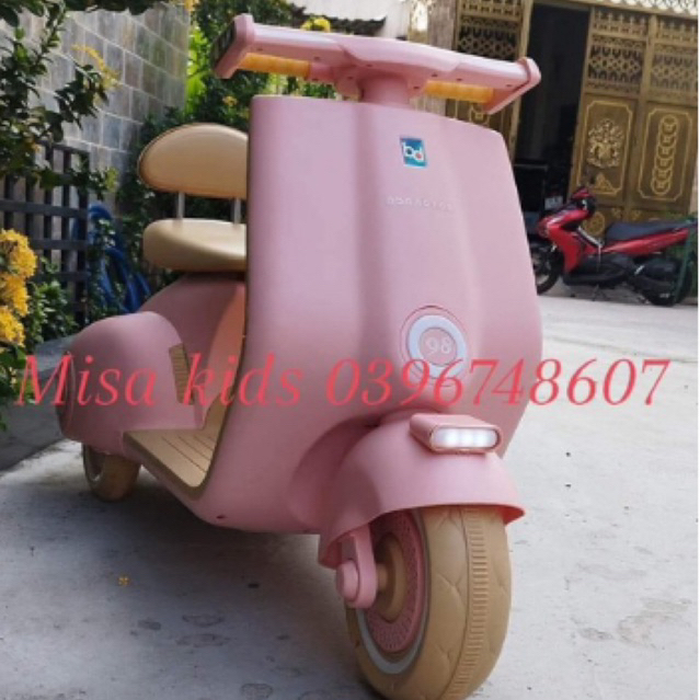 Xe vespa điện size đại Cho bé, xe Vespa điện đôi cho bé