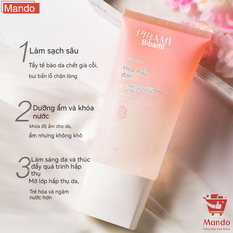Gel Tẩy Tế Bào Chết Da Mặt Dịu Nhẹ Dưỡng Ẩm Da Sạch Sâu Lỗ Chân Giảm Mụn Đầu Đen