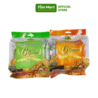 Bánh thanh ngũ cốc gạo lứt rong biển, ruốc chà bông TÔM MART tiện lợi, tiết kiệm thời gian - gói 170g