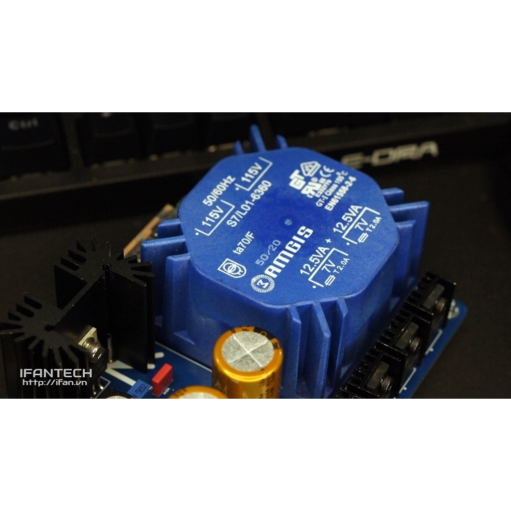 Mạch ổn áp nguồn tuyến tính  5V 4A, 12V 1.8A