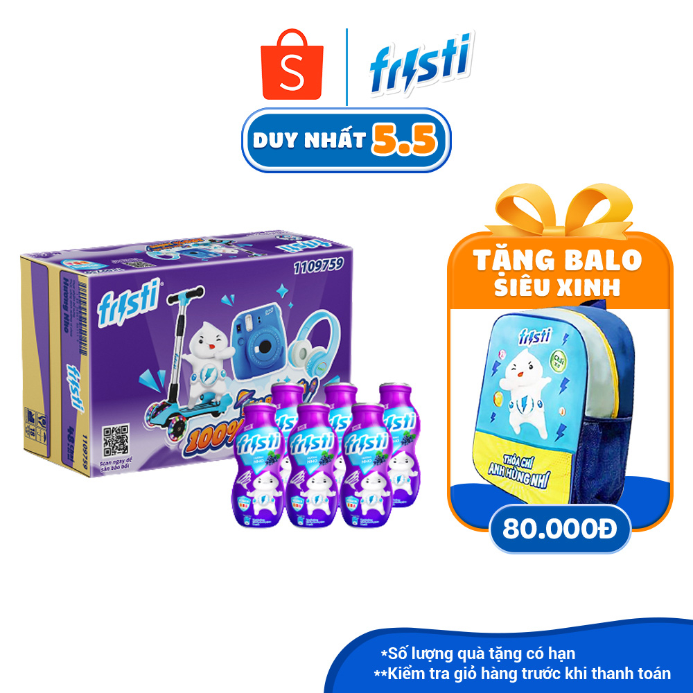 Thùng Fristi Hương Nho 48x80ml