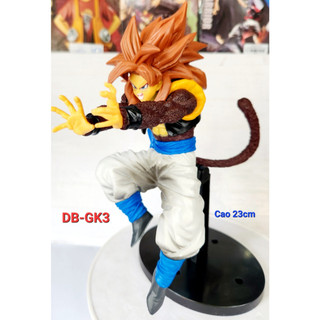 Clip test đóng hàng, db-gk3 đồ chơi dragon ball, mô hình songoku ssj4 cao 20cm