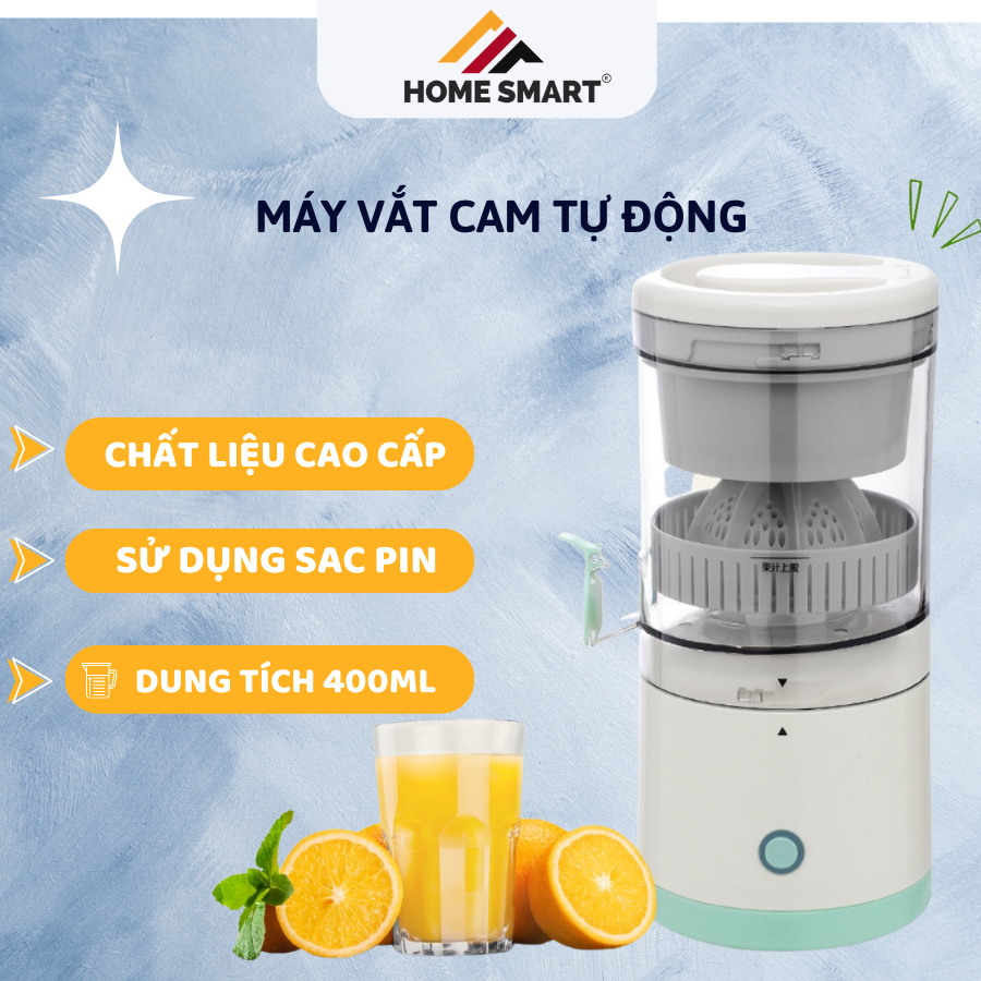 Máy Vắt Cam, Máy Vắt Trái Cây Ba Chiều Citrus Juicer Không Dây Cổng Sạc USB - Máy Ép Cam Vắt Kiệt, Dễ Vệ Sinh