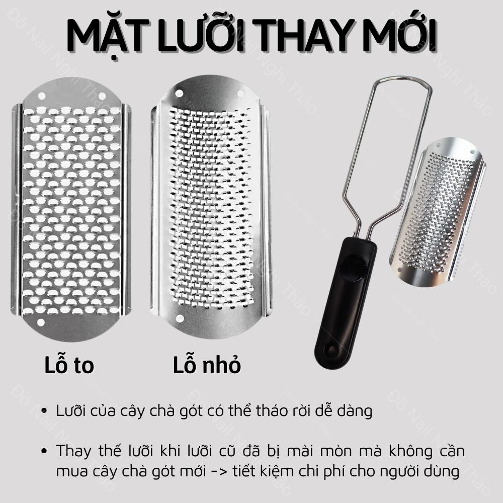 Dụng cụ chà gót chân inox NGHI THẢO