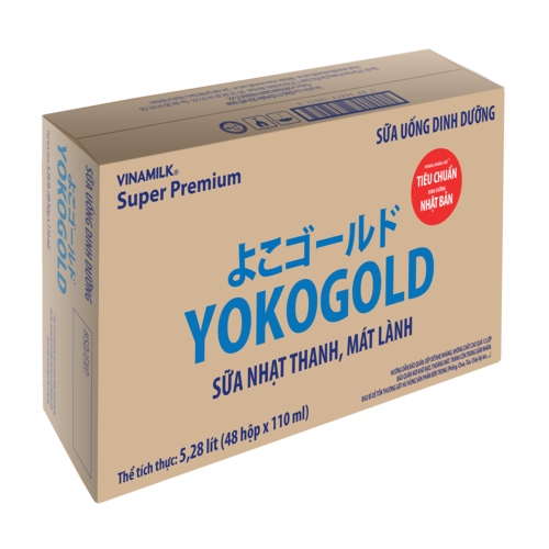 Sữa bột pha sẵn YOKOGOLD - Thùng 48 hộp 110ml