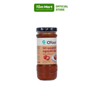 Sốt mỳ ý Spaghetti O'food TÔM MART nguyên chất thơm ngon, không chứa chất bảo quản - chai 220g