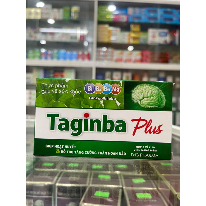 Taginba Plus - 30 viên - giúp hoạt huyết và tăng cường tuần hoàn não