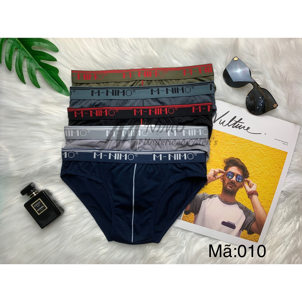 Quần lót nam thun lạnh cao cấp M-Nimo Brief chất liệu Cotton thiên nhiên mềm mại thoãi mái M-010