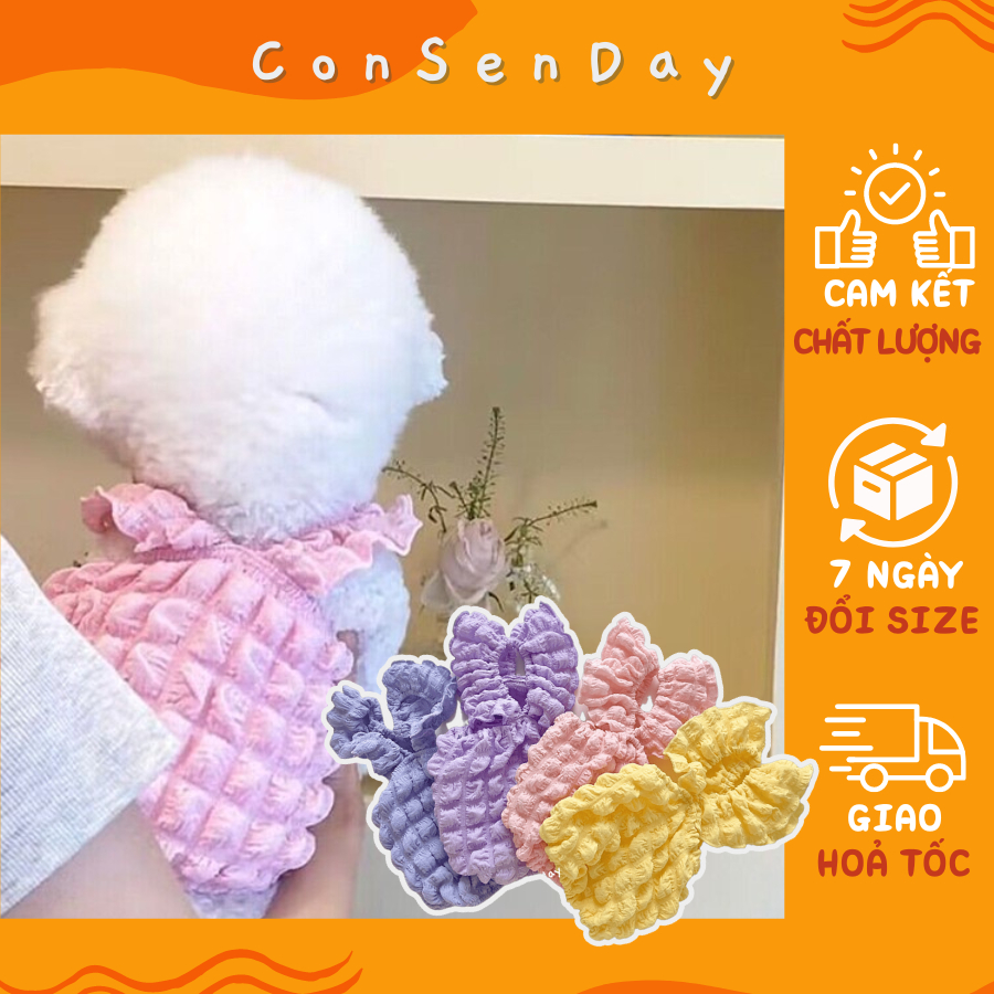 Áo Cho Chó Mèo Consenday Quần Áo Thú Cưng Chất Vải Xốp Nhăn Mỏng Co Giãn