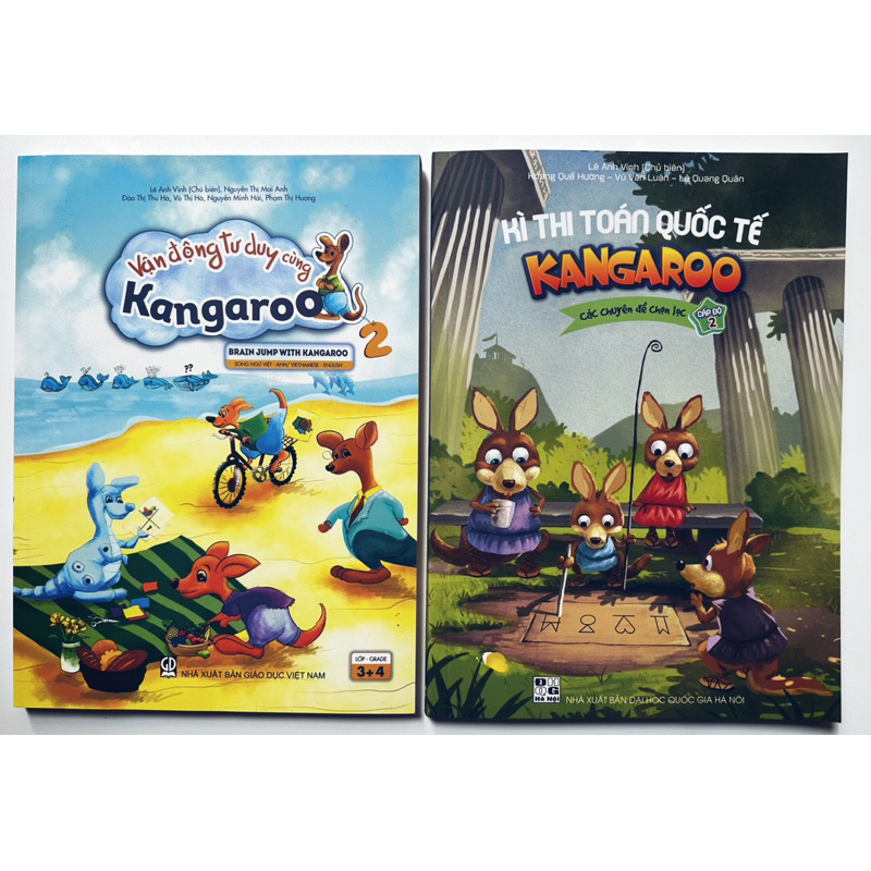 Sách - Combo Vận động tư duy cùng Kangaroo 2 + Kì thi Toán Quốc tế Kangaroo các chuyên đề chọn lọc cấp độ 2