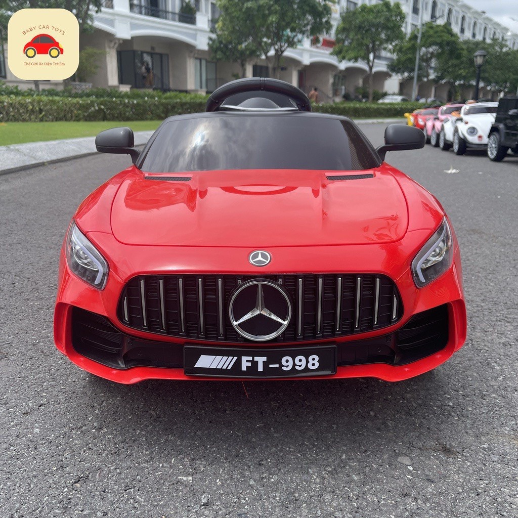 Bản Cao Cấp - Ô tô điện MERCEDES FT998 ghế nệm da, sơn tĩnh điện 2 chế độ cho bé tự lái và điều khiển xa - BH 06 Tháng