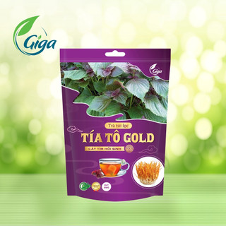  Trà túi lọc tía tô - Túi lọc tía tô Giga - Hỗ trợ cải thiện Axit uric thanh lọc cơ thể túi 250g  60 túi lọc  