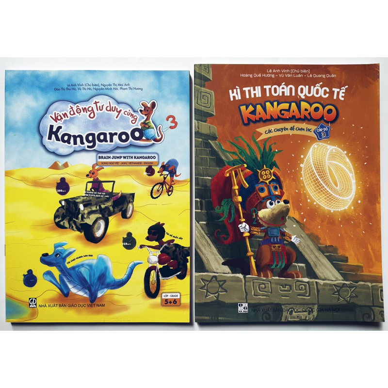 Sách - Combo Vận động tư duy cùng Kangaroo 3 + Kì thi Toán Quốc tế Kangaroo các chuyên đề chọn lọc cấp độ 3