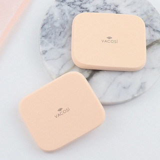Bông phấn ướt vacosi vuông - nhỏ square sponge - bp04 bịch 2 miếng