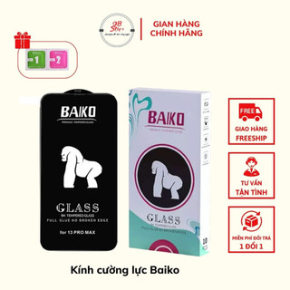 Kính cường lực iphone baiko đủ loại từ iphone 7-iphone 14pro max full màn hình độ cứng 9h cao cấp, cảm ứng tốt