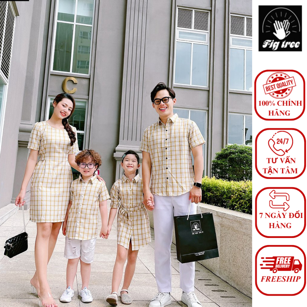 Set smgd FIGTREE caro vàng ( MS : 160 ) kèm video cận cảnh
