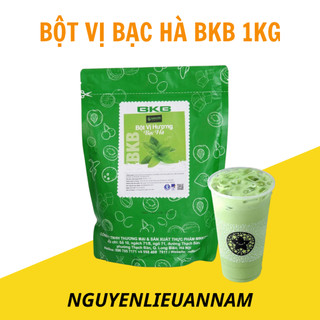 Bột vị bạc hà BKB 1kg pha trà sữa bạc hà thơm ngon, chuẩn vị
