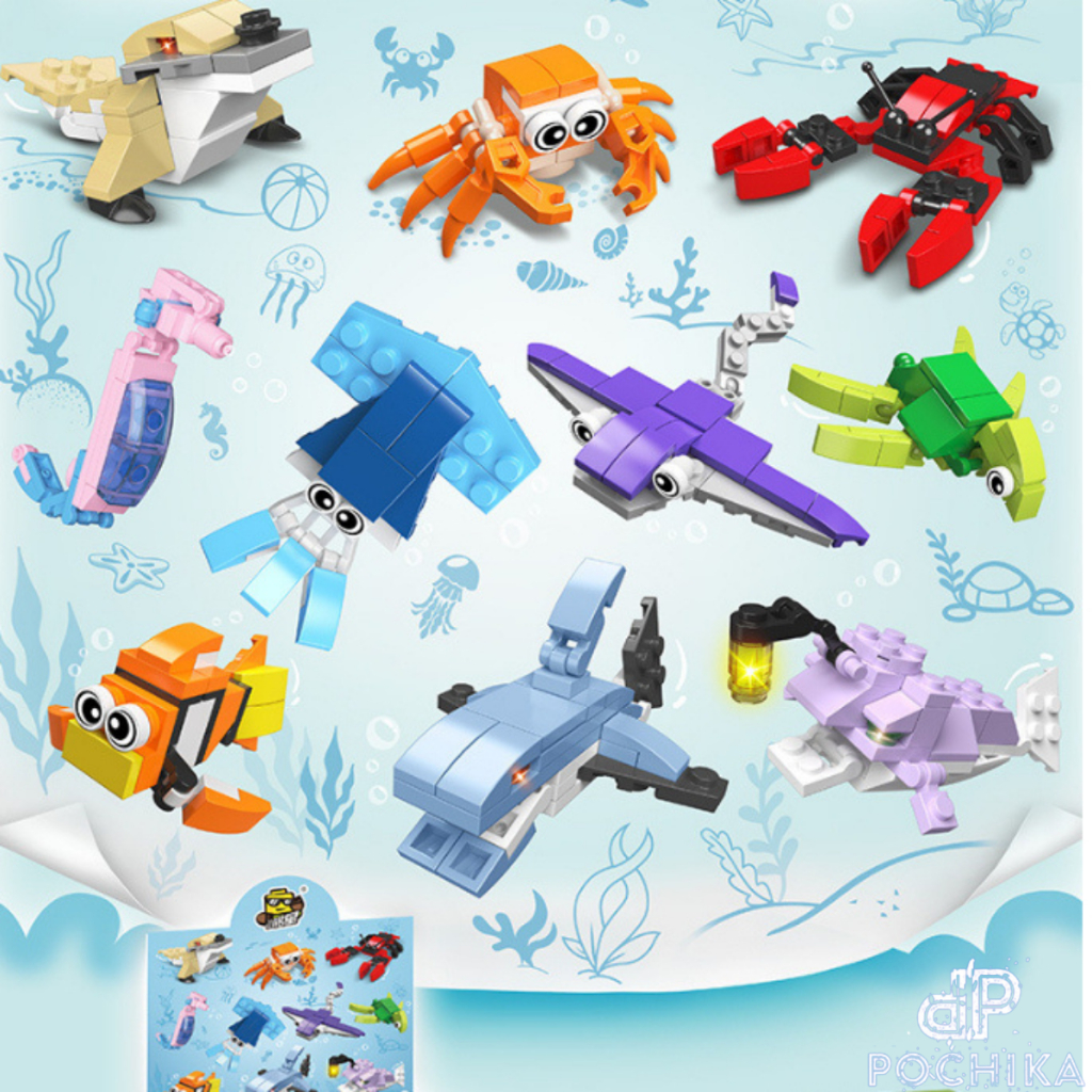 Mô hình lắp ráp mini 3D Thế giới động vật muôn loài - Bộ đồ chơi lắp ghép 3D cho bé