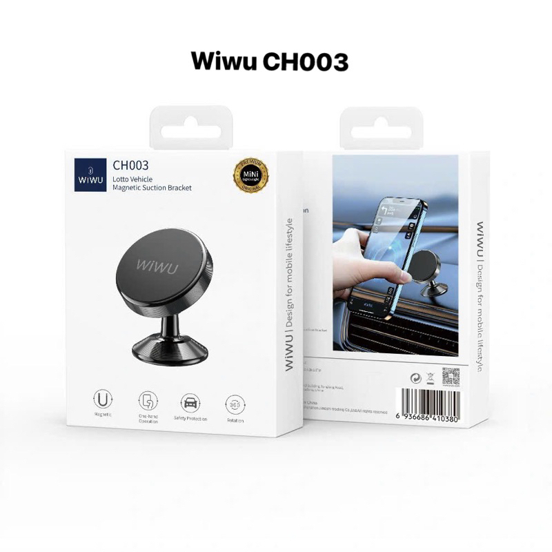 Giá đỡ điện thoại xe hơi WIWU CH003 hút nam châm