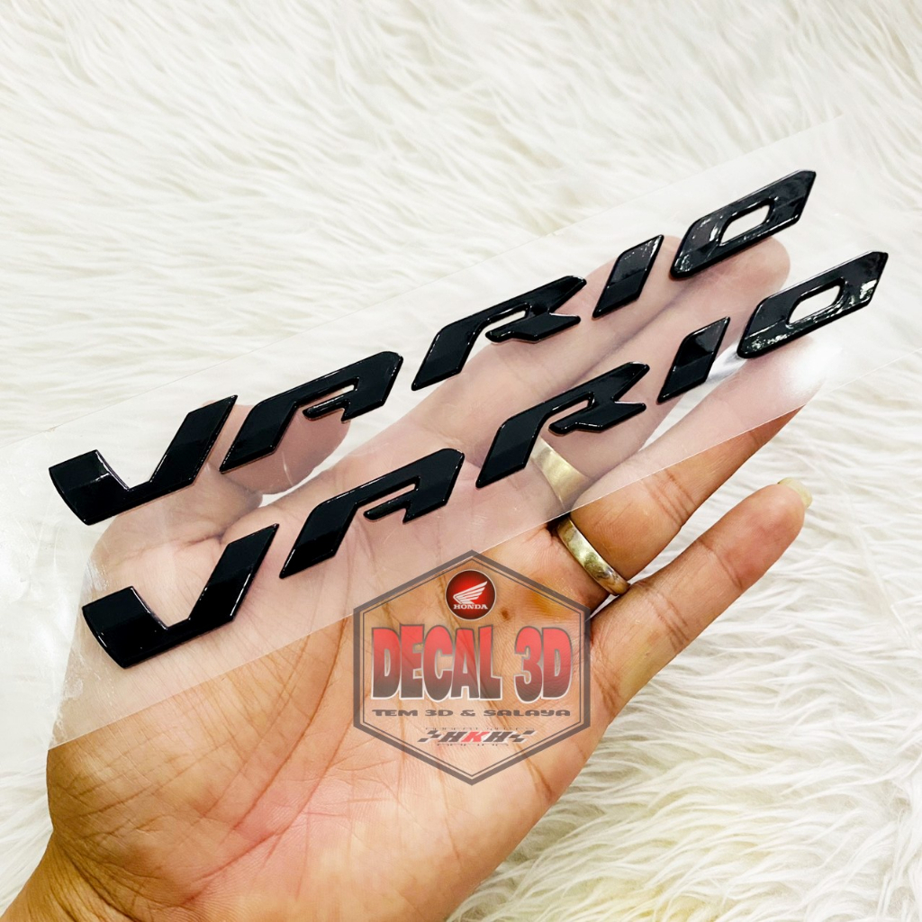 Tem chữ vario 2023 màu đen bóng hàng 1.1 siêu nét