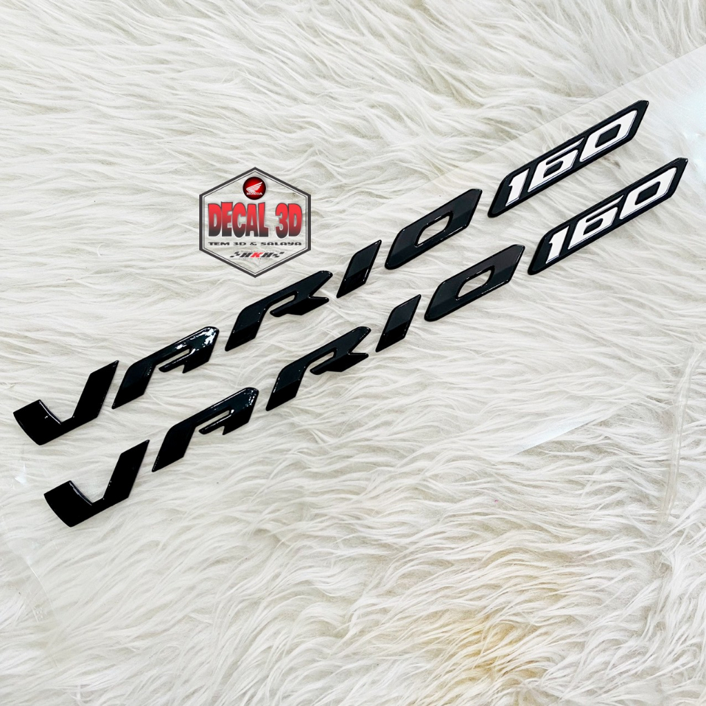 Tem chữ vario 2023 màu đen bóng hàng 1.1 siêu nét