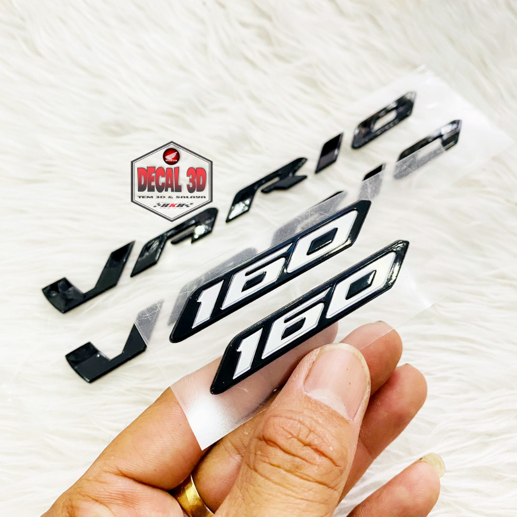 Tem chữ vario 2023 màu đen bóng hàng 1.1 siêu nét