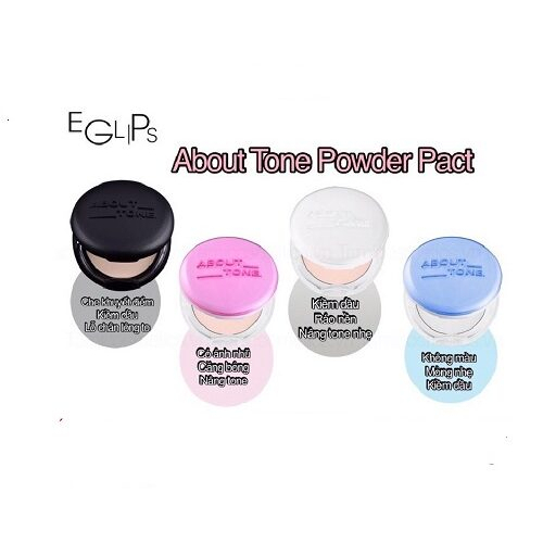 Phấn Phủ Eglips About Tone Powder Pact - Mẫu mới