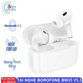 Tai nghe bluetooth borofone bw35 v5.3 chính hãng - true wireless - tai nghe thể thao - nghe, gọi 4h
