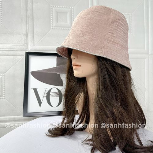 Mũ BUCKET vành cụp trơn viền vành Mũ tai bèo vải nhún cao cấp thời trang form unisex nam nữ_sanhfashion