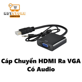 Cáp chuyển hdmi ra vga có audio - hdmi to vga có audio - cáp chuyển tín hiệu hdmi ra vga