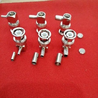 Đầu jack BNC Male đực vuông nối cáp đồng trục RG316 rg58 RG59 rg142 rg400