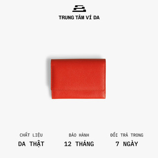 [DA THẬT] Ví nữ đựng thẻ da bò thật mini, dễ thương, cute và có nút bấm TiemVida