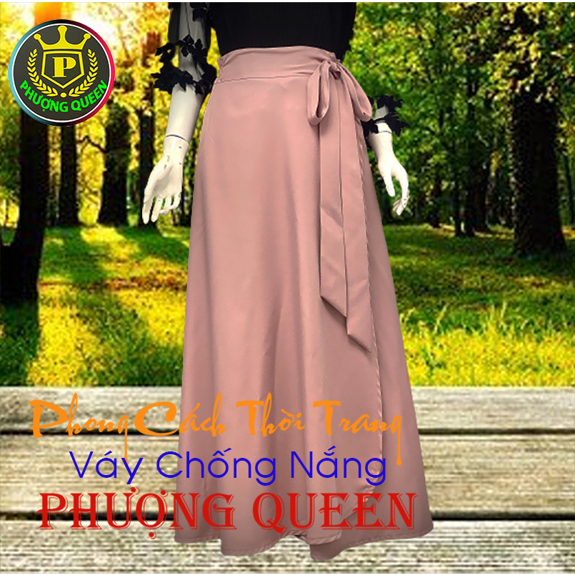 V 07 Váy chống nắng thời trang cao cấp Phượng Queen, Vải dày chống nắng tốt, thiết kế đẹp,
