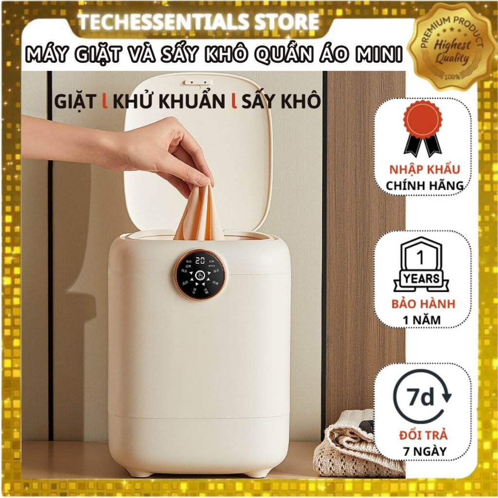 Máy giặt sấy khử khuẩn đồ lót cao cấp,máy giặt sấy đồ trẻ em mini diệt khuẩn 3 trong 1,máy giặt sấy mini