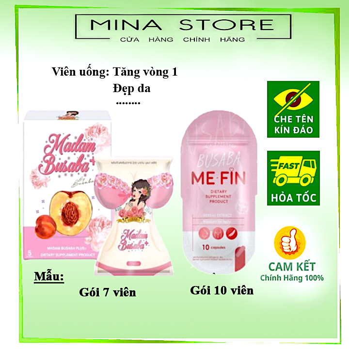 Sỉ 10 gói MADAM BUSABA tăng vòng 1 nở ngực Thái Lan chính hãng - Mina Store