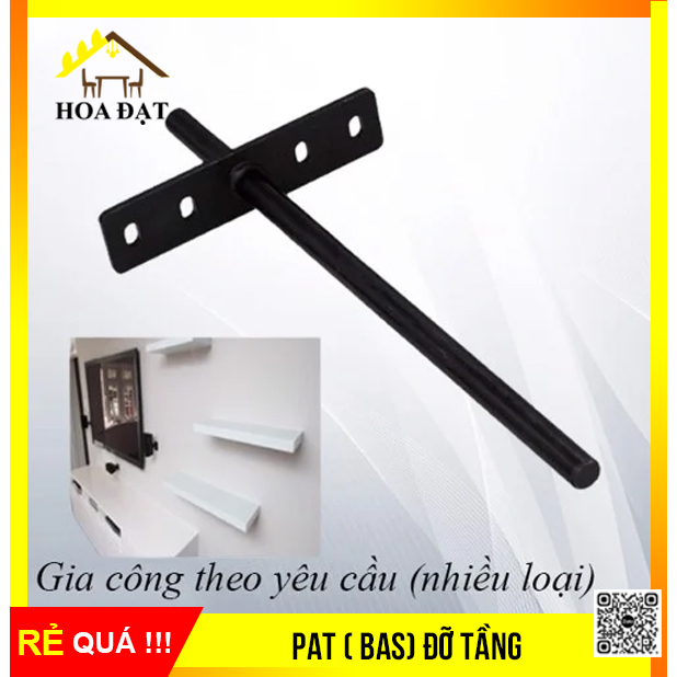 Pat ( Bas) Đỡ Tầng 150mm - Pat Đỡ Kệ Trang Trí -  Không Bị Lộ Phụ Kiện Trên Kệ