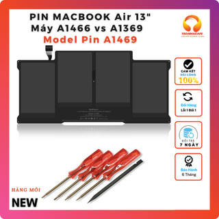Pin a1496 dành cho laptop macbook air 13 a1466 và a1369 zin mới