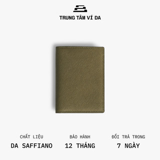 Ví đựng thẻ nữ da bò saffiano, dòng da bò cao cấp từ italy - tiemvida