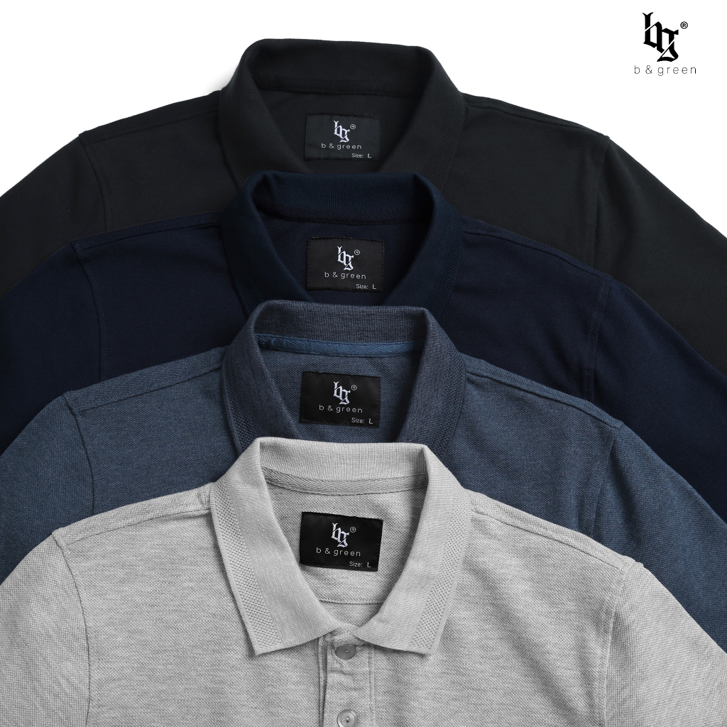 Áo Polo nam có cổ BASIC - B&GREEN vải cá sấu cotton , nam tính, chỉn chu, sang trọng